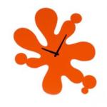 OEM Red Modern Unique Wall Decoration Art Contemporary Wall Clocks LY-043