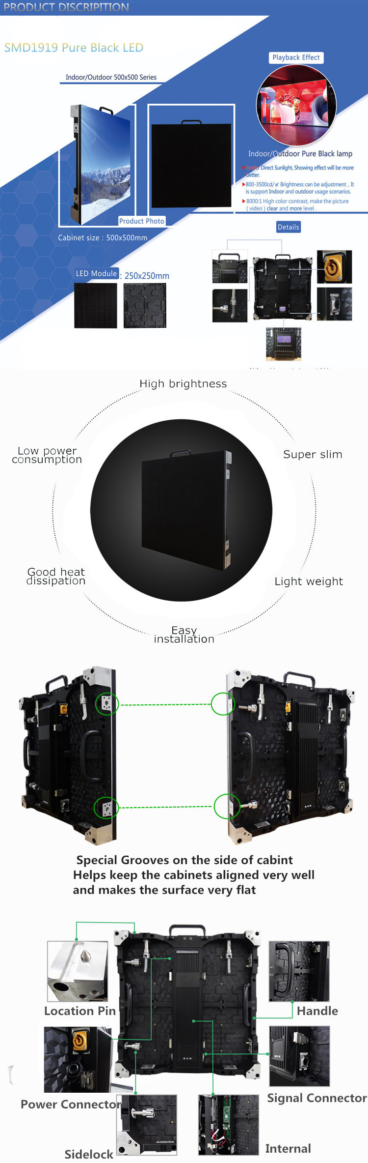 High Refresh Rate Led Wall Screen Display Outdoor , P3.91 Stage Led Screen