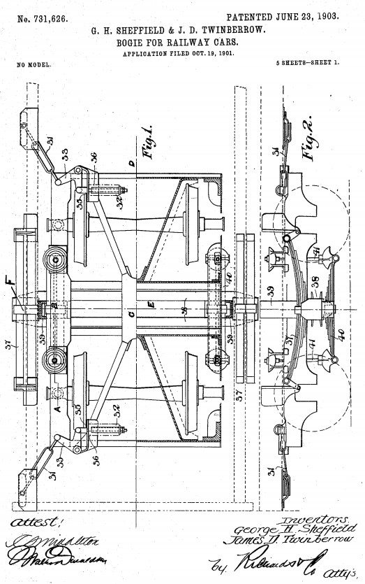 Locomotive Scheffel Bolster Railway Bogie Parts