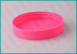 85mm Pink Screw Top Caps / Plastic Threaded Plastic Caps For Cosmetic Jars