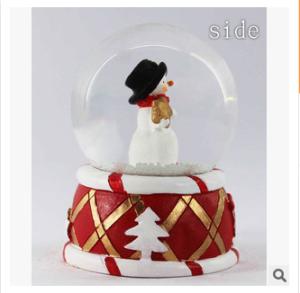 Wholesale New creative promotion gift christmas santa clause resin led snow glass ball event supplie from china suppliers