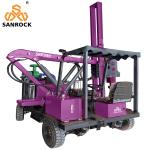 Small Pile Driving Equipment Highway Guardrail Piling Machinery Hydraulic Pile