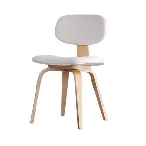 Wholesale PU Leather Upholstered Fabric Oak Wood Dining Chair with Optional Dining Room Funiture Benefit from china suppliers