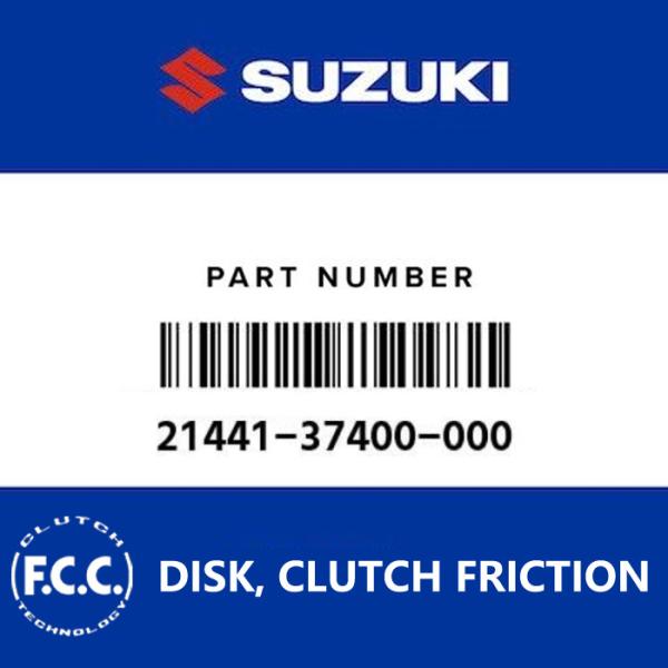 FCC Original Motorcycle Clutch Friction Disk for Suzuki GSX400 GS450, 21441