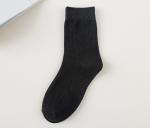 Plain Color Thermal Trendy Mens Socks Cotton Comfortable Knitting For Business