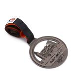 Custom Logo Marathon Running Medal Colorful Ribbon Zinc Alloy