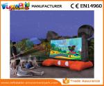 Mickey Mouse Advertising Inflatables / Inflatable Movie Screen Black And Red