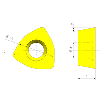HRA90 Hardness CNC Milling Insert with 3 Years Warranty and Longer Working Life for CNC Machining Center