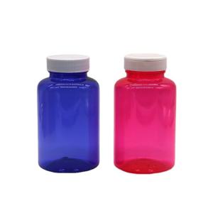 Wholesale 300ml/10oz Round Shape PET Plastic Bottle with Flip Top Cap for Pill Bottle Container from china suppliers