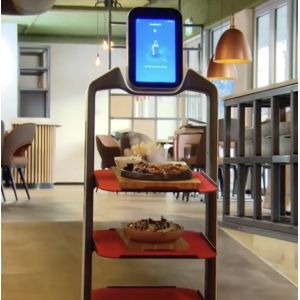 Advertising Automated Robot Food Delivery Service 30W BBQ Advertising