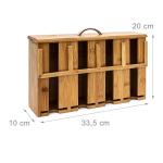 2017 new bamboo wooden coffee pod k cup drawer holder