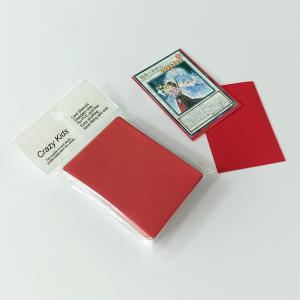 Wholesale YGO Red Small Color Card Sleeves Resealable 59X86mm Fit Card Size from china suppliers