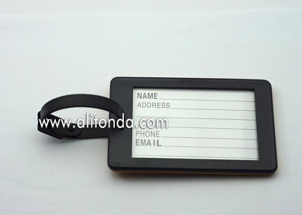 Personalized Blank PVC Custom Luggage Tag With Name ID Card Perfect to Quickly Spot Luggage Suitcase Tag