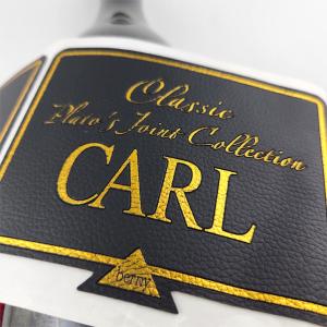 Wholesale Custom PU Leather Label Embossed Gold Printing Waterproof Custom Leather Tags from china suppliers