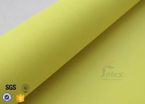 China Yellow Acrylic Coated Fiberglass Fire Blanket 530GSM 0.43MM For Welding on sale