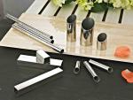 Stainless steel slotted tube for glass handrail