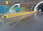 Removable Rolling Guardrail Barrier Anti Rust , Highway Roller Barrier
