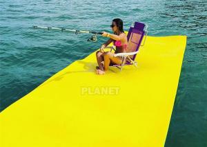 Wholesale Yellow Inflatable Water Games Sea Pool EVA Floating Mat from china suppliers