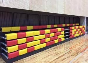 Wholesale Anti Slip Plywood Retractable Bench Seating Blow Molding For Arena / School from china suppliers