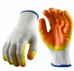 Poly Cotton Seamless Knitted Latex Palm Coated Gloves