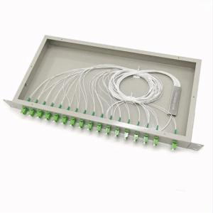 Wholesale 1*32 Lc Apc Duplex With Steel Tube Rack Mount Type Fiber Optic Plc Splitter from china suppliers