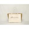Buy cheap Jute Stitching Eco Friendly Tote Bag Silk Screen Soft Color With Inner Lining from wholesalers