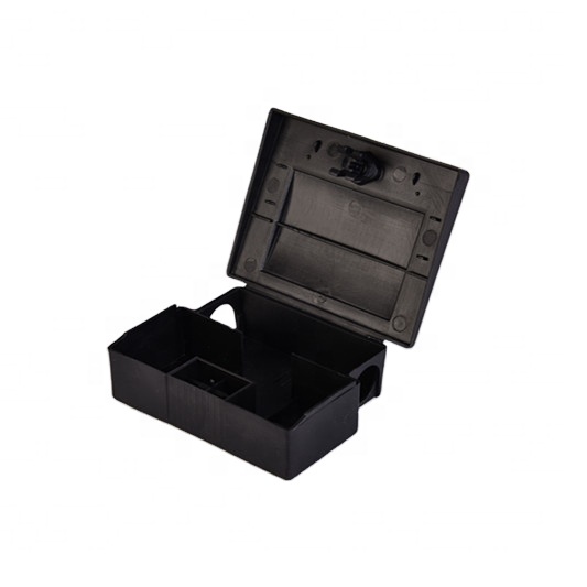 Convenient 41g Black Plastic Mouse Bait Station Not Applicable Charger For Animal Control