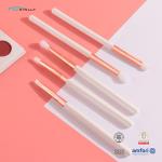 5pcs Plastic Makeup Brushes White Plastic Handle Vegan Fiber Eye Makeup Brush