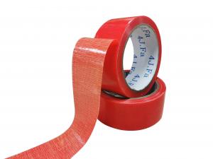 China Wholesale Price Single Sided Waterproof Red Fiber Cloth Tape on sale