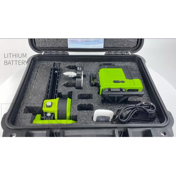 Remote Control 16 Lines 4D Laser Level With Lithium Battery IP54 Waterproof