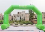 Green Custom Inflatable Arch Stitch Fasten Tape UV / Digital Printing