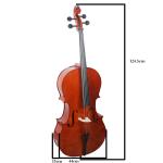 4/4 Linden Plywood Musical Instruments Cello for Beginer The bow is generally