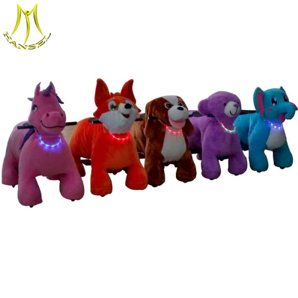 Hansel wholesale electric kids animal toy and plush animal ride made in china