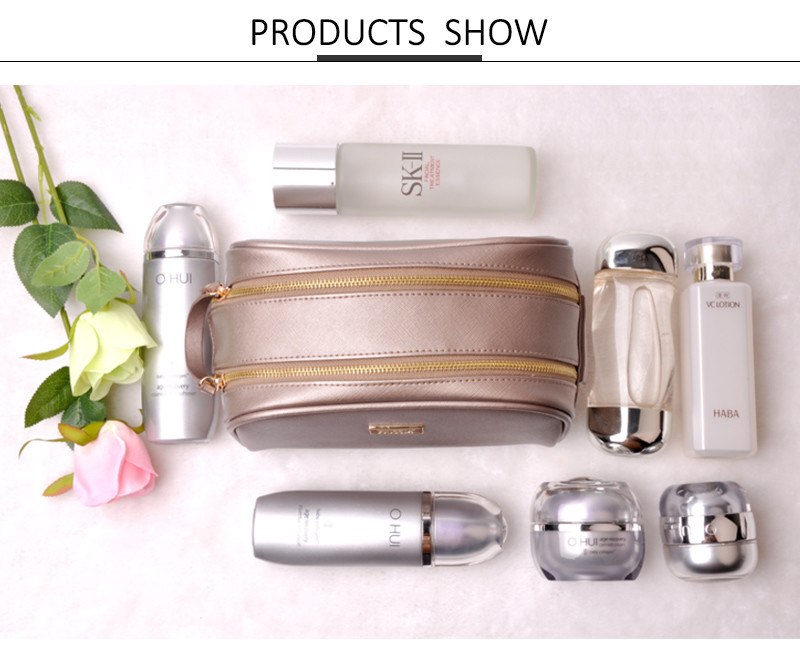 Custom Makeup Cosmetic Bags Cosmetic Pouch Toiletry Travel Organizer For Women