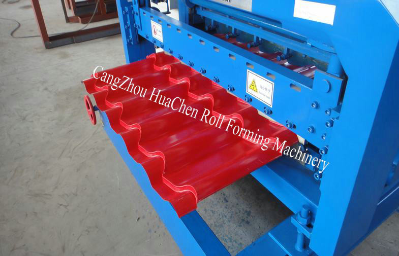 Roman Type Popular Glazed Tile Roll Forming Machine / Cold Roll Forming Machine