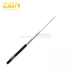 China Low Loss Flexible 195 Indoor / Outdoor Rated Coax Cable Double Shielded with Black PE Jacket By The Foot on sale