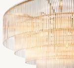 Round Modern Glass Chandelier Amadeo Grand Chandelier 36''