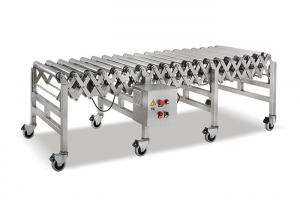 China Stainless Steel Motorized Flexible Extendible Roller Conveyor on sale