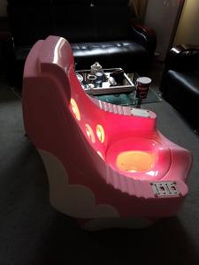 China Smoked Pink Sit Infrared Therapy Machine For Meridian Massage on sale