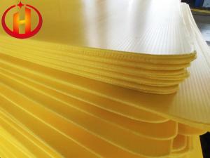 China Custom Non Toxic Durable Yellow Correx Sheets Fireproof on sale