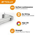 A3174 Wardrobe Light 1000mm Length SMD2835 60pc/m Aluminum Color DC12V 7.2W/M