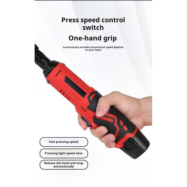 Reversible Battery Operated Ratchet Wrench For Easy Screw Tightening And Loosening