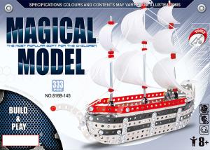 Wholesale Alloy Assembling DIY Building Blocks Jeep Fire Truck Boat 333 Pcs / Children'S Toys Building Bricks from china suppliers