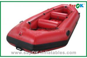 China Durable Adults PVC Rigid Inflatable Boats 3 - 8 Persons Water Park Entertainment on sale