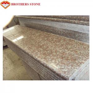 Wholesale Popular G687 Granite Stone Slabs , Peach Pink Granite Patio Slabs Custom Size from china suppliers