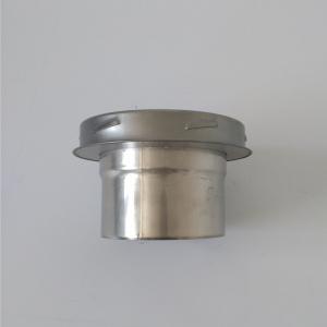 China Silver 6 Inch Double Wall Chimney Pipe Twist Insulated Adaptor CE  &  ISO9001 on sale