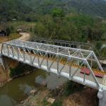 Prefabricated Steel Truss Bridge , Quick Build Custom Steel Bridge Structure