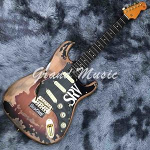 Wholesale High Quality The new handmade remains ST SRV electric guitar,Do old electric guitar,Real photo,Free shipping from china suppliers