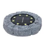 Waterproof LED Solar Powered Garden Ground Lights Simulated Marble Stone