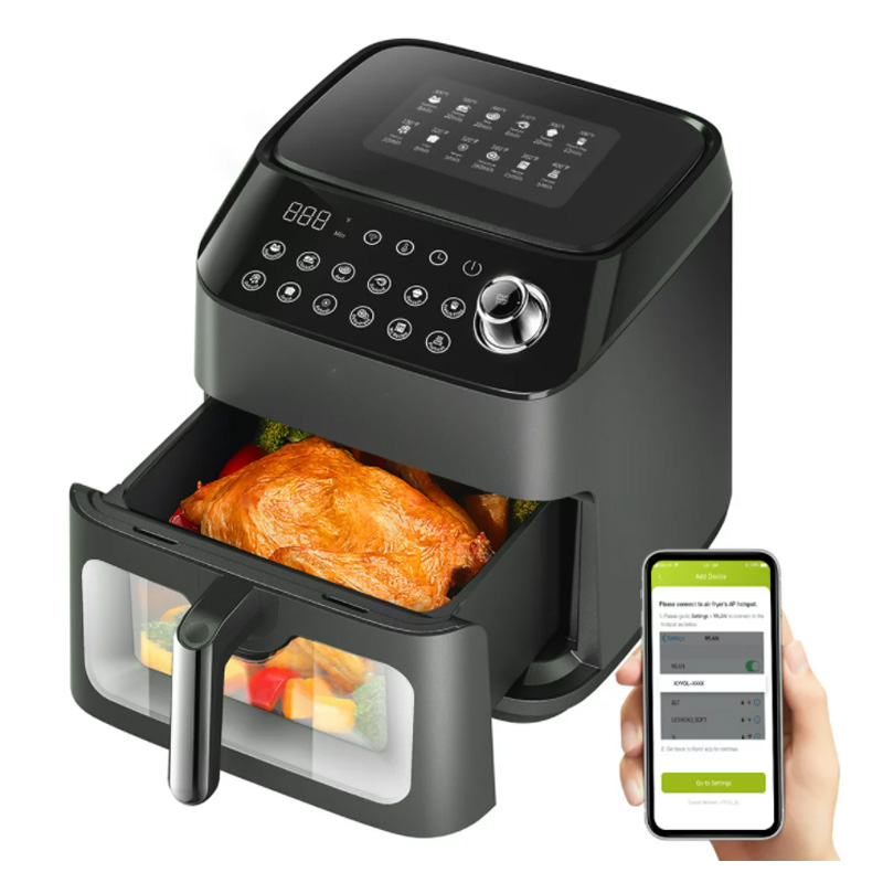 5L 6L 7L 8L Visible Dual Air Fryer Fast Cooking Hot Oilless Smart Wifi
